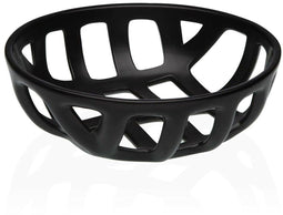 Versa - Fruitschaal - Keramisch Dolomite 26,4 x 8,5 x 26,4 cm - Zwart