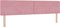 vidaXL - Hoofdbord - met - Kristallen - Knop, - Ge - tuft, - Roze, - 200 - cm, - Fluweel