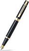 Sheaffer vulpen - 300 - glanzend zwart met goud - penpunt M - inclusief convertor voor vulling - SF-E0932553