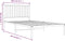 vidaXL - Bedframe - met - hoofdbord - metaal - zwart - 100x200 - cm