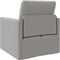 vidaXL - Vloersofa - Bed - 2-in-1 - Cloud - Grijs - 74x77x81 - cm - Stof