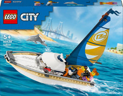 LEGO City - Zeilboot 60438 - Inclusief 2 minifiguren en dolfijn - 102 onderdelen (1 stuk)