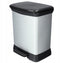 Curver Decobin Duo - Prullenbak Afvalscheider - 10L + 18L - Metallic