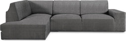 Hoes voor chaise longue met lange armleuning links Eysa ROC Donker grijs 110 x 120 x 500 cm