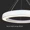 V-TAC VT-7793 - Dimbare kroonluchter Hanglamp - 90W 11000 Lumen 4000K - Wit