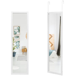 Coast - Rechthoekige full body spiegel - Hangende haken voor deur 33x119cm - Wit