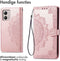 iMoshion Hoesje Geschikt voor Motorola Moto G53 Hoesje Met Pasjeshouder - iMoshion Mandala Bookcase - Rosé Goud