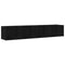 vidaXL - CD - Wandplank - Zwart - Eiken - 100x18x18 - cm - Geengineerd - Hout