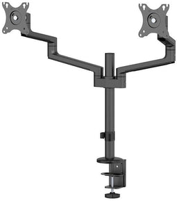 Neomounts DS60-425BL2 - Bureausteun voor 2 schermen tot 27" - Full motion met kabelmanagement (2 stuks)