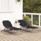 vidaXL - Opvouwbaar - Ligbed - 2 - stuks - Draagbaar - Zwart - 600D - Oxford - Stof