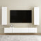 vidaXL - Tv-meubel - 30,5x30x110 - cm - bewerkt - hout - wit - en - sonoma - eikenkleur