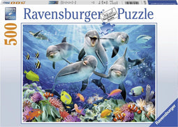 Ravensburger puzzel Dolfijnen in het koraalrif - Legpuzzel - 500 stukjes