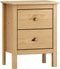 Nachtkastje Alexandra House Living Honing Ek Metaal Dennenhout 48 x 62 x 36 cm 2 lades