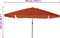 vidaXL - Tuinparasol - 100 - x - 62 - cm - Terracotta