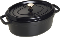 Staub Braadpan Ovaal Cocotte Zwart - ø 29 cm / 4.2 liter
