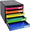 Exacompta BIG-BOX PLUS Iderama - Ladenbox 5 laden A4+ - Harlekijn mat