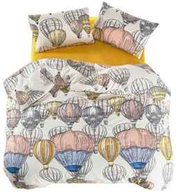 Dekbedovertrek set Mosterd - 3 Onderdelen - 100% Katoen - Bed van 200 cm (3 stuks)