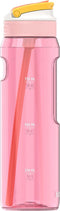 Kambukka Lagoon - Drinkfles 1L - Rietje met milliliter markering - Roze