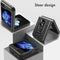 iMoshion Hoesje Geschikt voor Samsung Galaxy Z Flip 5 Hoesje - iMoshion Rugged Backcover met ring flip versie - Zwart
