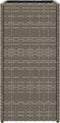 vidaXL - Plantenbak - 30x30x60 - cm - poly - rattan - grijs
