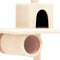 vidaXL - Kattenmeubel - met - sisal - krabpalen - 168 - cm - crèmekleurig