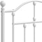 vidaXL - Hoofdbord - 150 - cm - metaal - wit