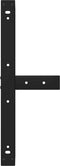 vidaXL - Salontafelpoten - 2 - st - T-vormig - 60x25x(42-43) - cm - staal - zwart