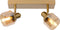 Lucide BJORN - Plafondspot (Plafondlamp) - 2xE14 - Mat Goud / Messing