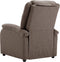vidaXL Fauteuil verstelbaar stof taupe