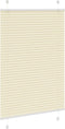 vidaXL - Plissé - rolgordijn - 85x150 - cm - stofbreedte - 84,4 - cm - polyester - crème