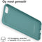 iMoshion Hoesje Geschikt voor iPhone 7 / 8 / SE (2020) / SE (2022) Hoesje Siliconen - iMoshion Color Backcover - Donkergroen