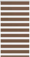 vidaXL - Zebra - rolgordijn - 75x150 - cm - stofbreedte - 70,9 - cm - polyester - bruin