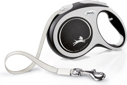 Flexi New Comfort - Rollijn - Tape 5 m - Voor honden tot 50 kg - Zwart