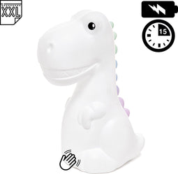 Dhink Dinosaurus XL Nachtlamp Tap en Timerfunctie Oplaadbaar 25CM