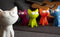Dhink spaarpot Silly kat - Kleur - Wit