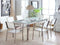 GROSSETO - Tuinset voor 6 - Zilver/Wit - Veiligheidsglas