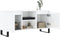 vidaXL - Tv-meubel - 104x35x50 - cm - bewerkt - hout - hoogglans - wit