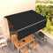 vidaXL - Luifel - automatisch - uittrekbaar - met - rolgordijn - 3x2,5 - m - blauw - wit