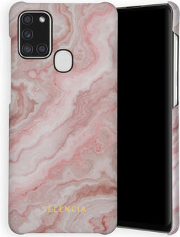 Selencia Maya Fashion Backcover Samsung Galaxy A21s hoesje - Marble Rose