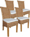 SVJ Eetkamerstoelen - 54x47x97 cm - Rotan - Bruin - Set van 4