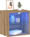 vidaXL - Zwevende - Plank - 2 - stuks - Artisan - Eiken - 40x28.5x40 - cm - Bewerkt - Hout