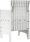 vidaXL - Tuinstoelen - met - kussens - 2 - stuks - Witte - Poly - Rattan