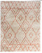 Furntastik Paredes Karpet, 160x230 cm, naturel/roze