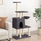 vidaXL - Kattenmeubel - met - sisal - krabpalen - 131 - cm - donkergrijs