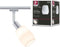Paulmann Vento - Lampenkap mat glas 80 mm - Wit