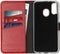 Selencia Galaxy A40 - Echt Lederen Bookcase - 3 Pashouders - Rood