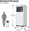 DHome DA7KWE supplied by Daewoo- 3-in-1 Mobiele Airco 7000 BTU - Luchtontvochtiging - Met Ventilatorstand - Aircooler - Airconditioning Voor Slaapkamer en Woonkamer