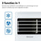 DHome DA7KWE supplied by Daewoo- 3-in-1 Mobiele Airco 7000 BTU - Luchtontvochtiging - Met Ventilatorstand - Aircooler - Airconditioning Voor Slaapkamer en Woonkamer