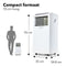DHome DA9KWE supplied by Daewoo - 3-in-1 Mobiele Airco 9000 BTU - Luchtontvochtiging - Met Ventilatorstand - Aircooler - Airconditioning Voor Slaapkamer en Woonkamer