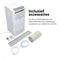 DHome DA9KWE supplied by Daewoo - 3-in-1 Mobiele Airco 9000 BTU - Luchtontvochtiging - Met Ventilatorstand - Aircooler - Airconditioning Voor Slaapkamer en Woonkamer